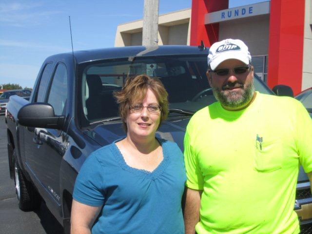  Bob and Tina R. and their 2011 Chevrolet Silverado.